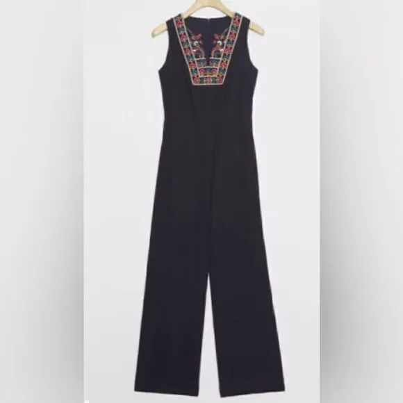 Anthropologie Porridge Deena Embroidered Jumpsuit - Picture 1 of 4
